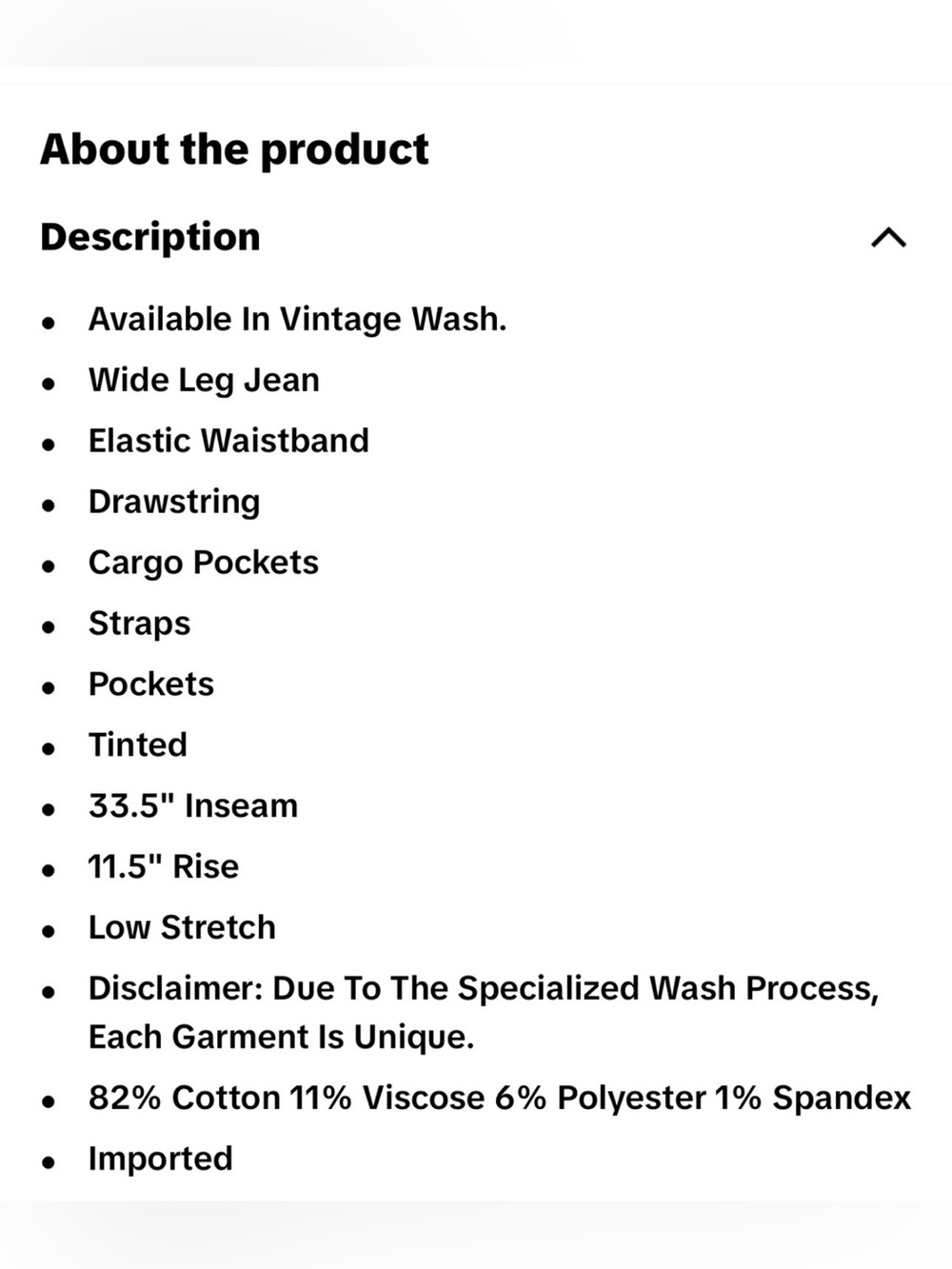 Fashion Nova Washed Light Blue Wide-Leg Cargo Jeans - Picture 3 of 6